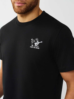 TRUE RELIGION T-SHIRT FASHION SENSES JET BLACK