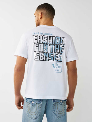 TRUE RELIGION T-SHIRT FASHION SENSES OPTIC WHITE