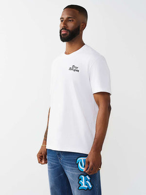 TRUE RELIGION T-SHIRT TRADE MARKED OPTIC WHITE