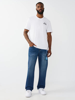 TRUE RELIGION T-SHIRT TRADE MARKED OPTIC WHITE
