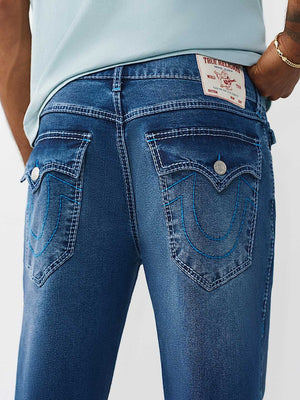 True Religion Jeans Geno Big T Flap Slim Medium Blaze Wash
