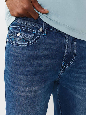 True Religion Jeans Geno Big T Flap Slim Medium Blaze Wash