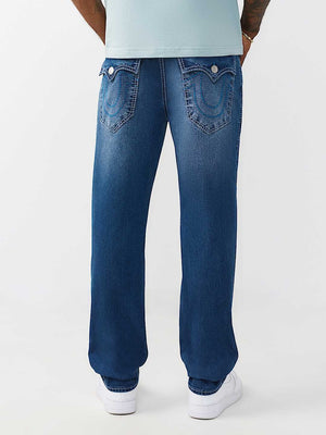 True Religion Jeans Geno Big T Flap Slim Medium Blaze Wash