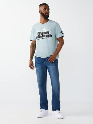 True Religion Jeans Geno Big T Flap Slim Medium Blaze Wash