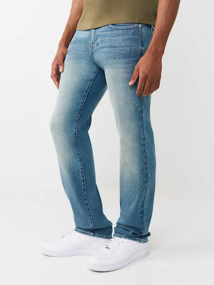 TRUE RELIGION JEANS RICKY SN FLAP STRAIGHT MEDIUM HORIZON WASH