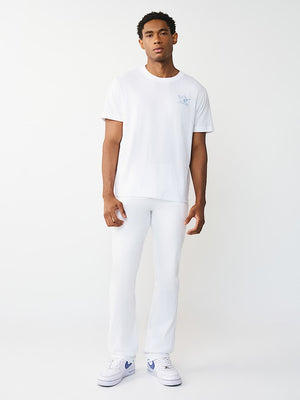 True Religion Jeans Ricky Sn Flap Straight Optic White