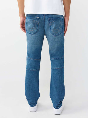 True Religion Jeans Rocco Moto Nf Skinny Medium Neptune Wash