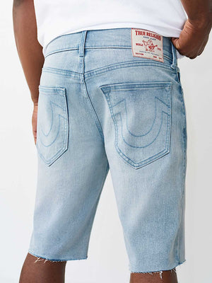 True Religion Shorts Ricky Sn Nf Raw Hem Light Skyline Wash