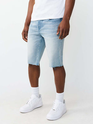 True Religion Shorts Ricky Sn Nf Raw Hem Light Skyline Wash