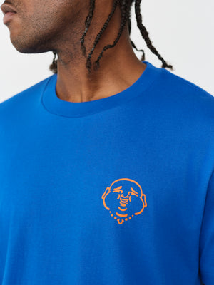 True Religion T-Shirt Abstract Denim Blue