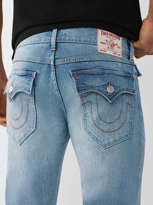 True Religion Jeans Ricky Sn Flap Straight Light Skyline Wash