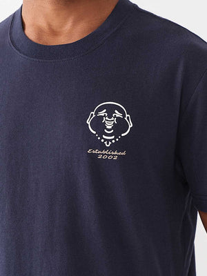 True Religion T-Shirt Elongated Tr Silicone Blue