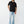 True Religion T-Shirt Dimensional Tr Flock Jet Black
