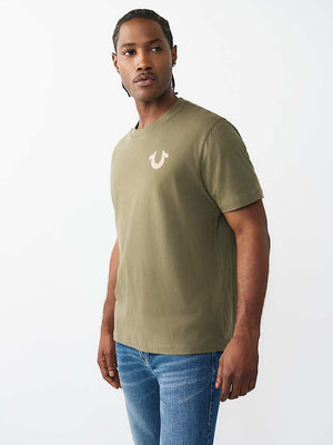 True Religion T-Shirt Dimensional Tr Flock Kalamata