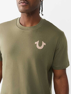 True Religion T-Shirt Dimensional Tr Flock Kalamata