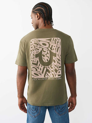 True Religion T-Shirt Dimensional Tr Flock Kalamata
