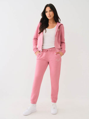 True Religion Classic Track Pants Ladies Heather Rose-True Religion
