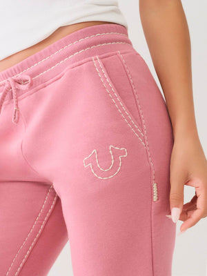 True Religion Classic Track Pants Ladies Heather Rose-True Religion