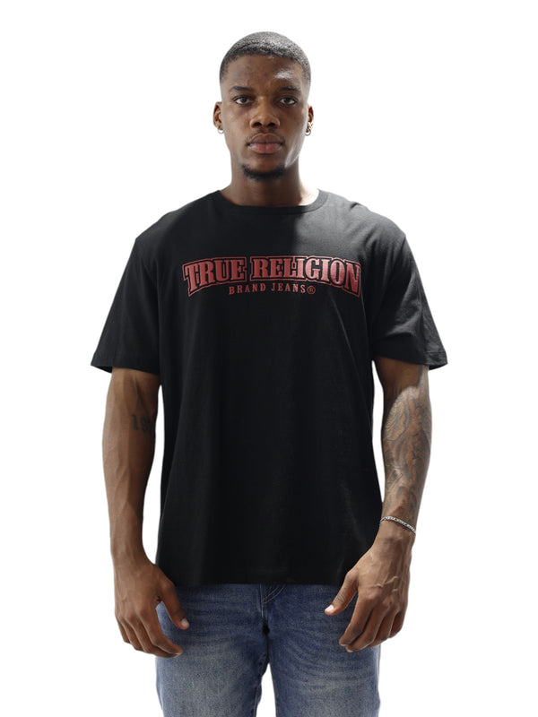 True Religion Relaxed T-Shirt Overt Painted Jet Black