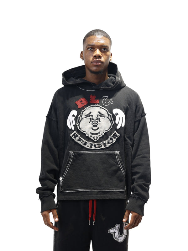 True Religion Blu X Tr Hoodie Faint Black