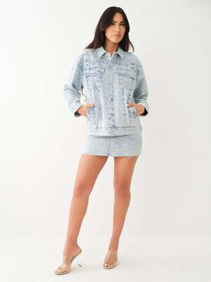 True Religion Jimmy Jacket Oversized Monogram Leaping Water-True Religion