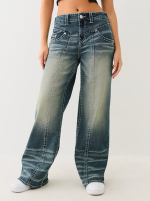 True Religion Bobbi Baggy Big T Emerald Fade-True Religion