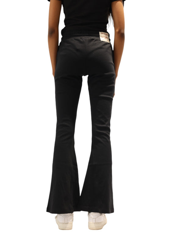 True Religion Joey Track Pants Ladies Low Rise Jet Black