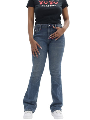 TRUE RELIGION BECCA SN MR FLAP BOOTCUT MEDIUM BONECHILL WASH-True Religion