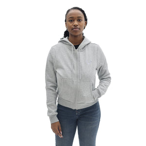 TRUE RELIGION FOIL HS ZIP HOODIE HEATHER GREY-True Religion