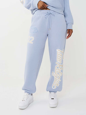 True Religion Jogger Fleece Boyfriend Brunnera Blue