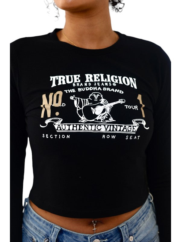 True Religion Baby T-Shirt Logo Jet Black