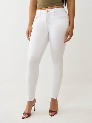 True Religion Jeans Jennie Big T Lurex Hs F Skinny Optic White