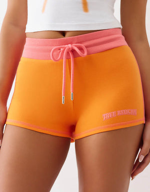 True Religion French Terry Hot Shorts Orange/Pink