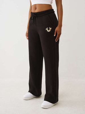 True Religion Sweatpants Hs Foldover Jet Black