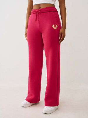 True Religion Sweatpants Hs Foldover Cerise