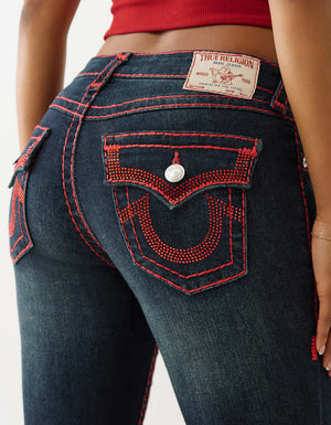 True Religion Rhinestone Becca Boot Supt Flp Indigo Twilight