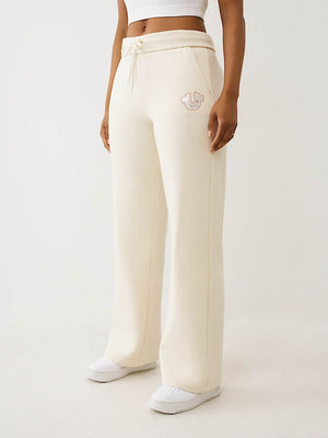 True Religion Sweatpants Hs Foldover Winter White