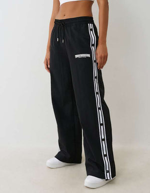 True Religion Mr Nylon Track Pants Jet Black