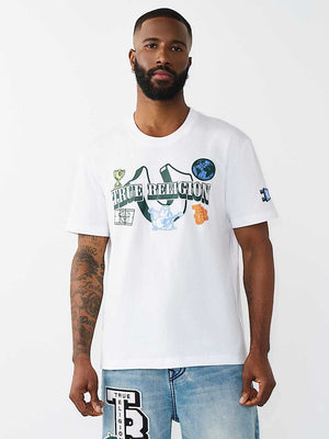 TRUE RELIGION T-SHIRT HS CHAMP OPTIC WHITE