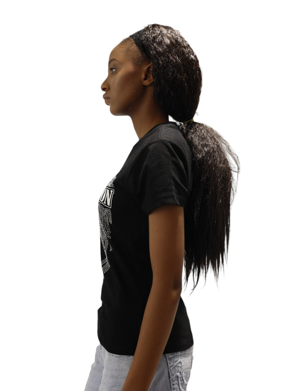 True Religion Crystal Wings T-Shirt Jet Black