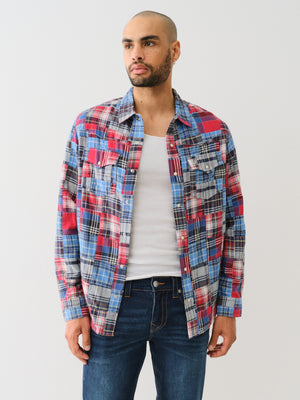 True Religion Sn Plaid Patchwork Western Multi-True Religion