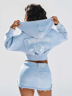 TRUE RELIGION JACKET VINTAGE WASH ENDLESS SKY