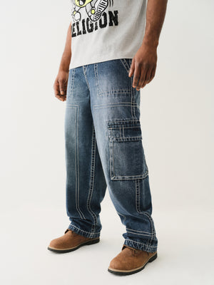 True Religion Big T Cargo Pant Dark Rebel Race Wash-True Religion