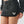 TRUE RELIGION SKIRT MINI VINTAGE WASHED JET BLACK
