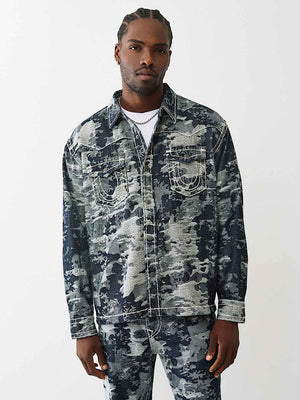 True Religion T-Shirt Jacquard Ls Wst Super Body Rinse