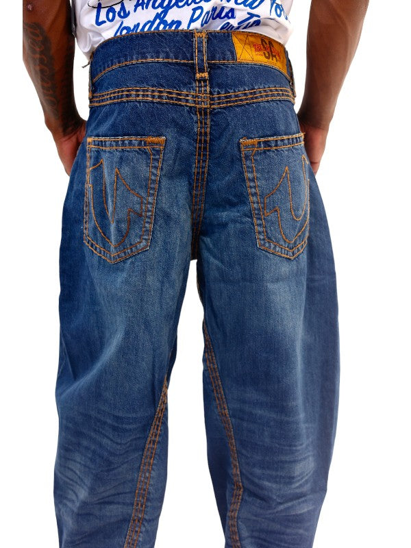 True Religion Ricki Jeans Relaxed Straight Ghost Wave