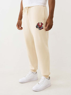 TRUE RELIGION JOGGER EMB PATCH HS FOG