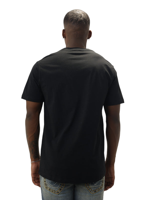 True Religion Pile Arch Logo T-Shirt Jet Black