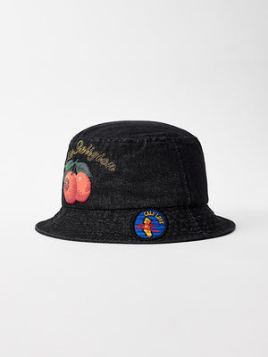 True Religion Bucket Hat Tr Fruit Jet Black