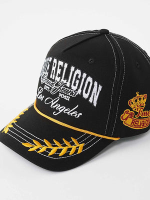 TRUE RELIGION CAP BRAND BRANCH JET BLACK
